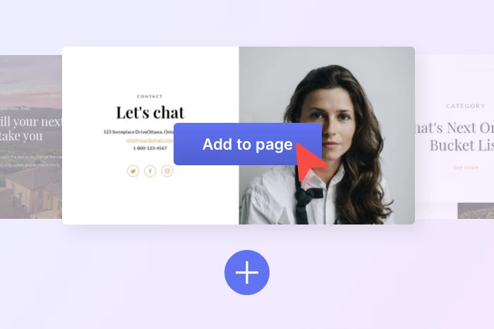 Illustration showing an section being added to a website.